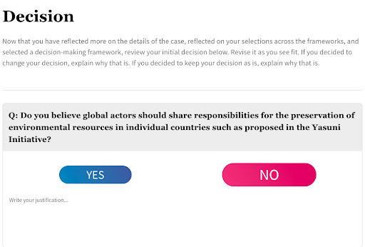 Ethical Decision-Making Application