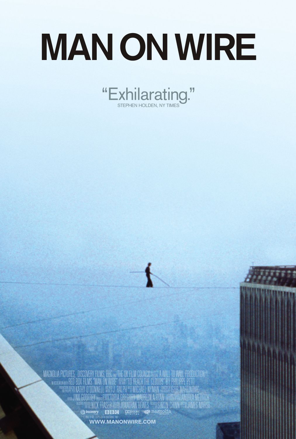 MAN ON WIRE ポスター Man on Wire released - CultureNow - Museum Without Walls