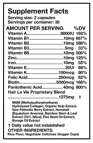 hlv supplement facts