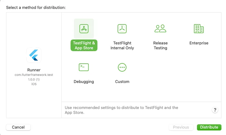 Deploying the Flutter app on the App Store