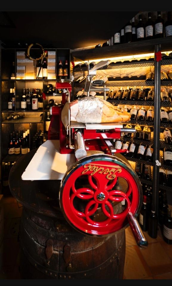 Wine tasting setup with Campanian wines and small plates