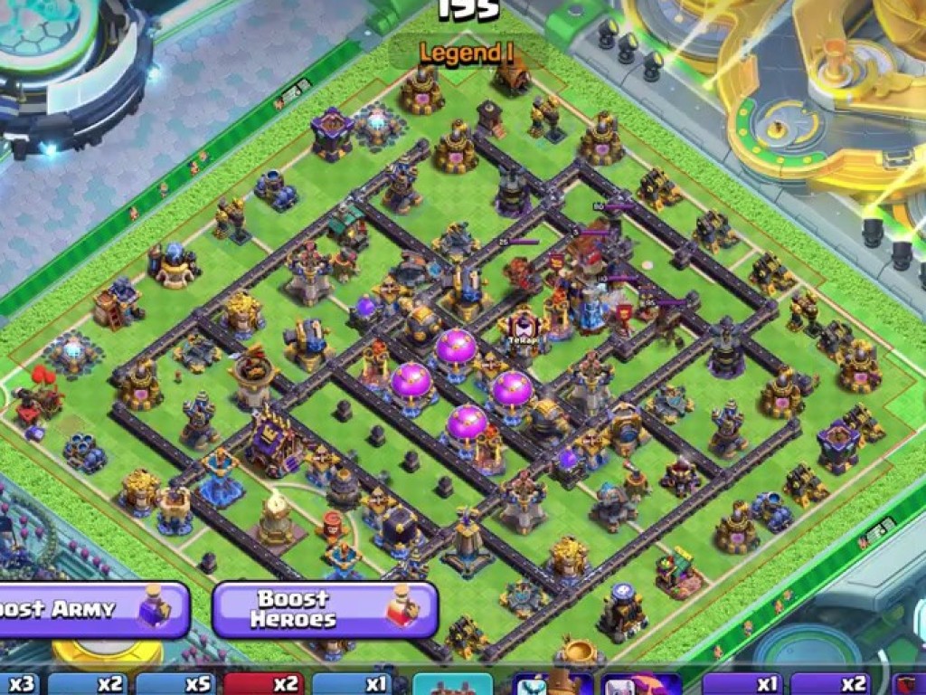 TH18 war base layout