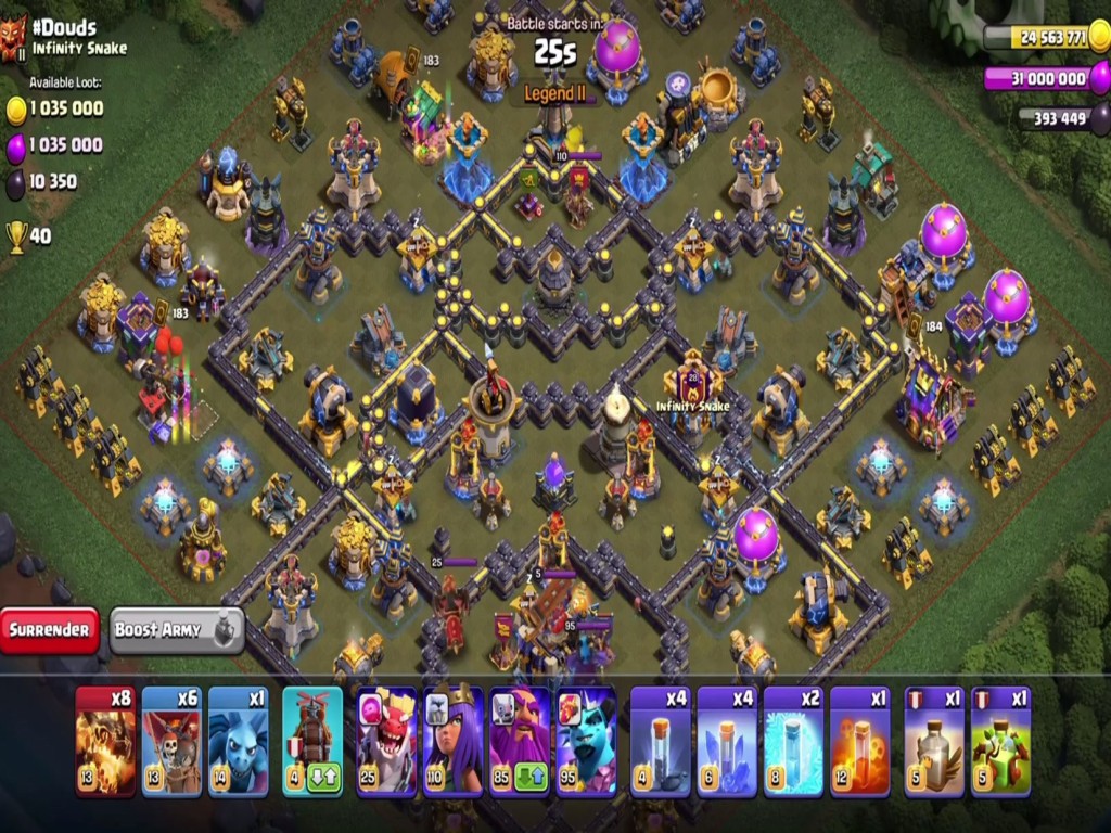 TH18 war base layout