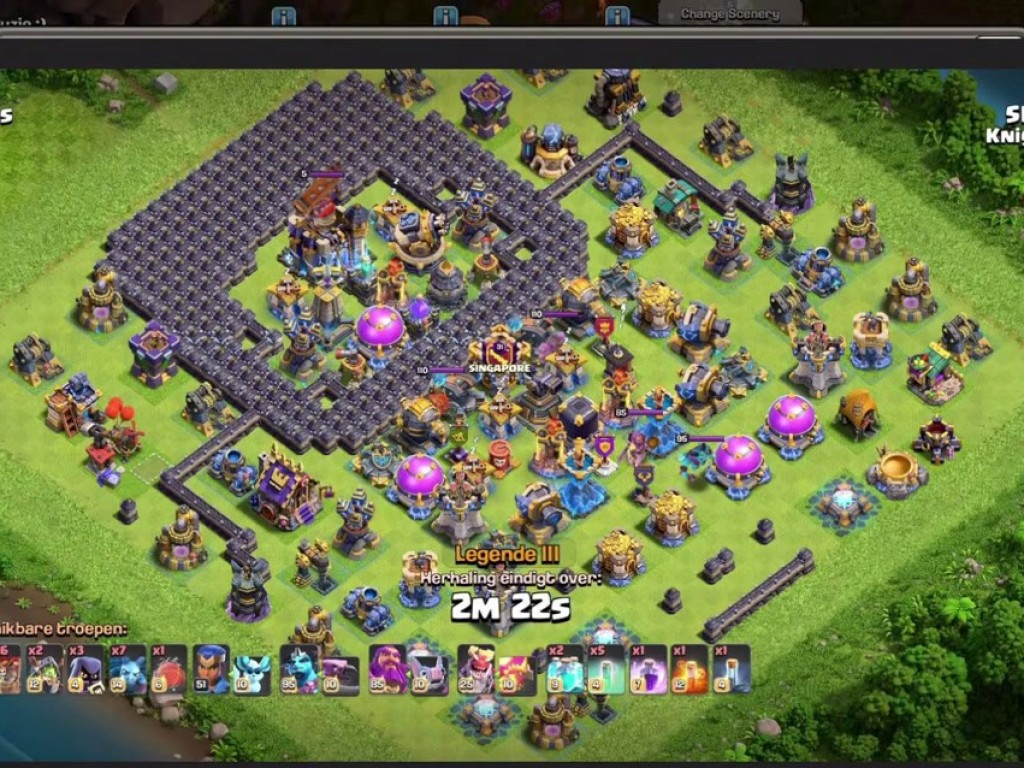 TH18 war base layout