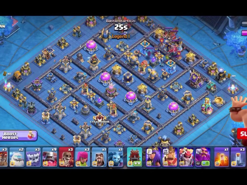 TH18 war base layout