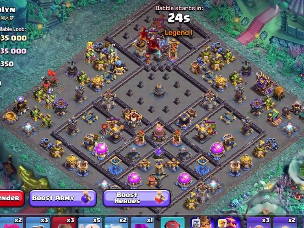 TH18 war base layout