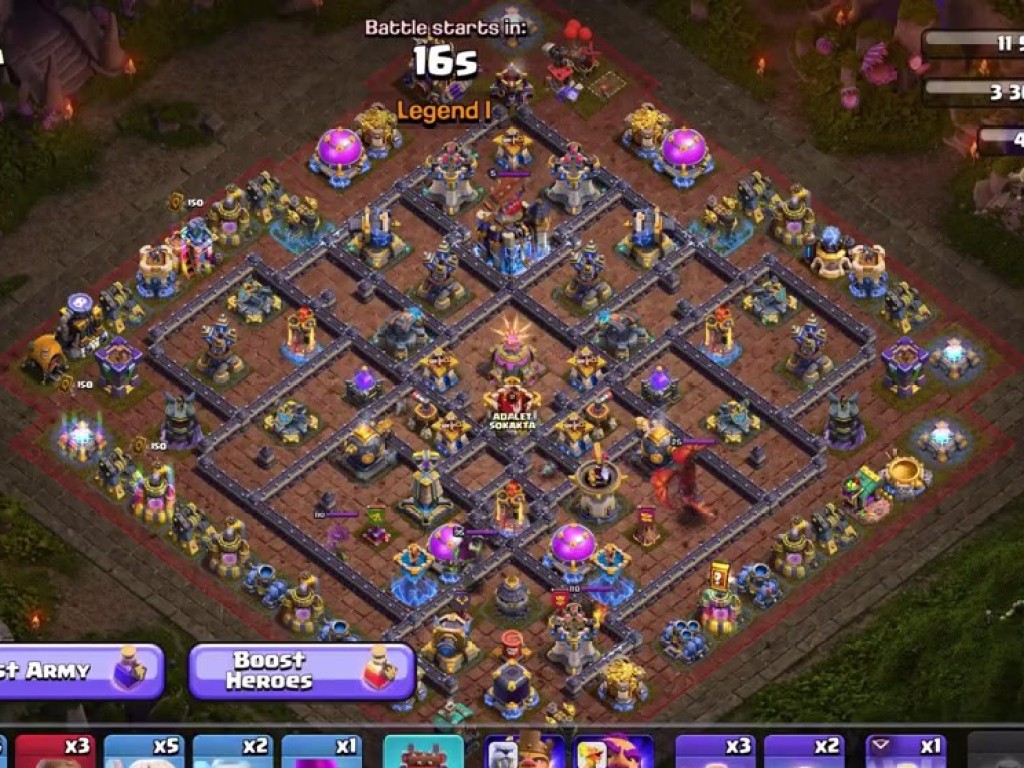 TH18 war base layout
