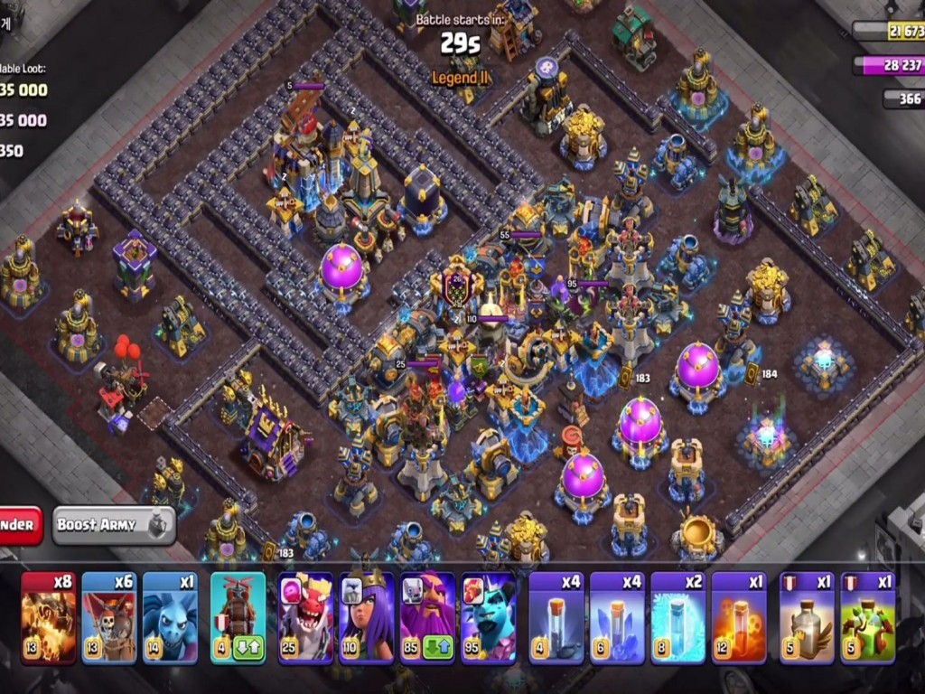 TH18 war base layout