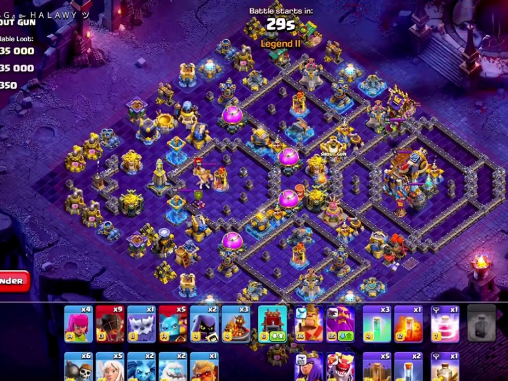 TH18 war base layout