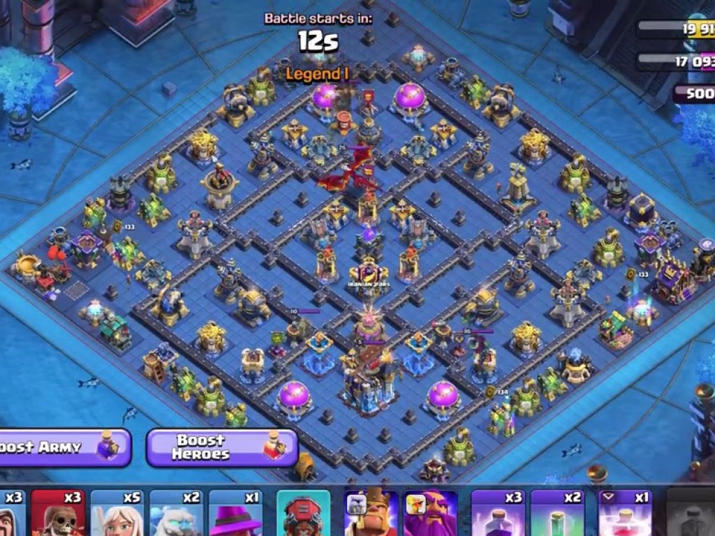 TH18 war base layout