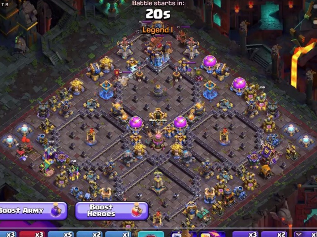 TH18 war base layout