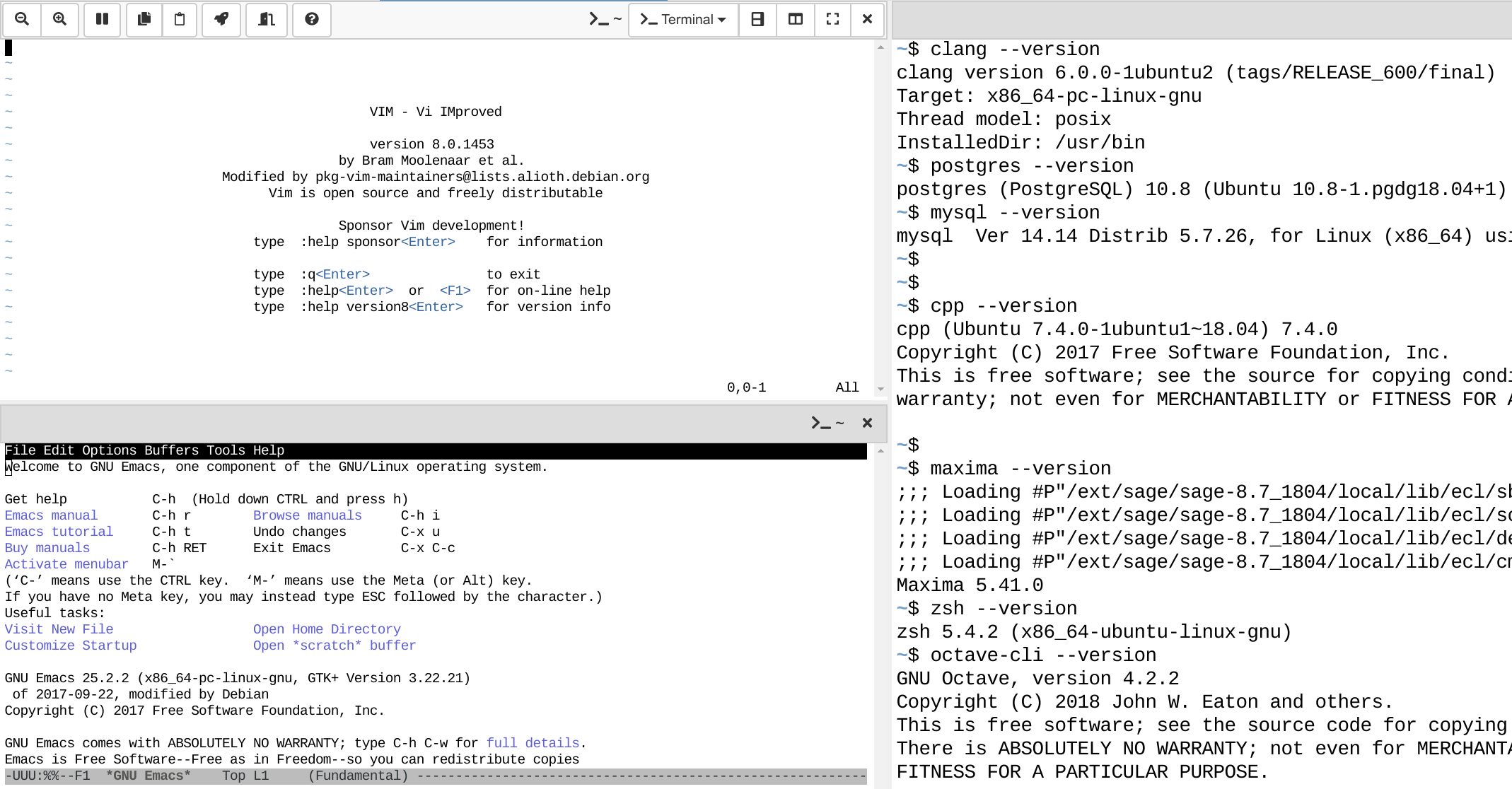 Cocalc Online Linux Environment