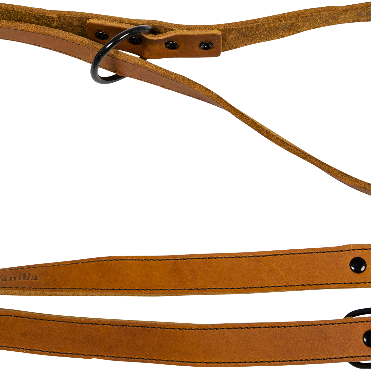 46 7253 JV BLACK LABEL Training Leash Cognac