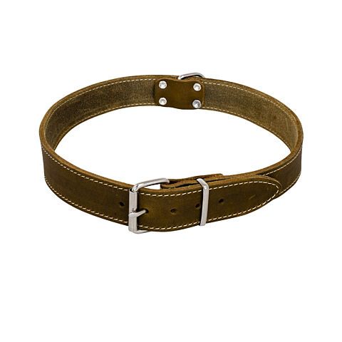 Halsband vetleder groen timeless