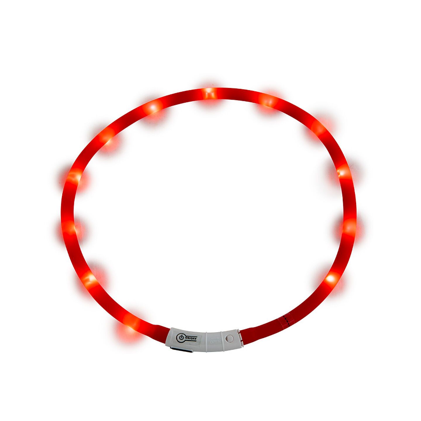 LED halsband rood j v Sport