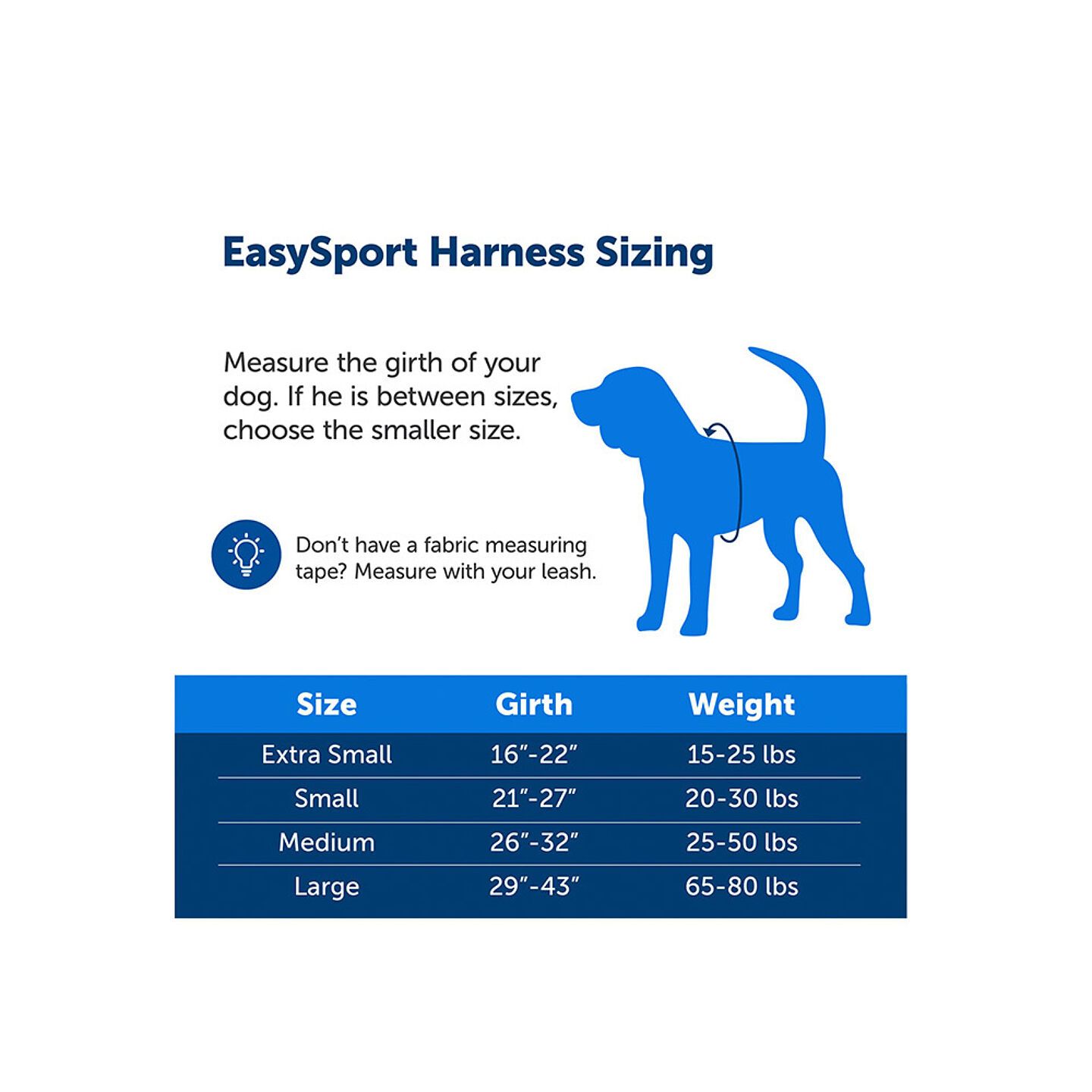 Petsafe easy sport maatberekening