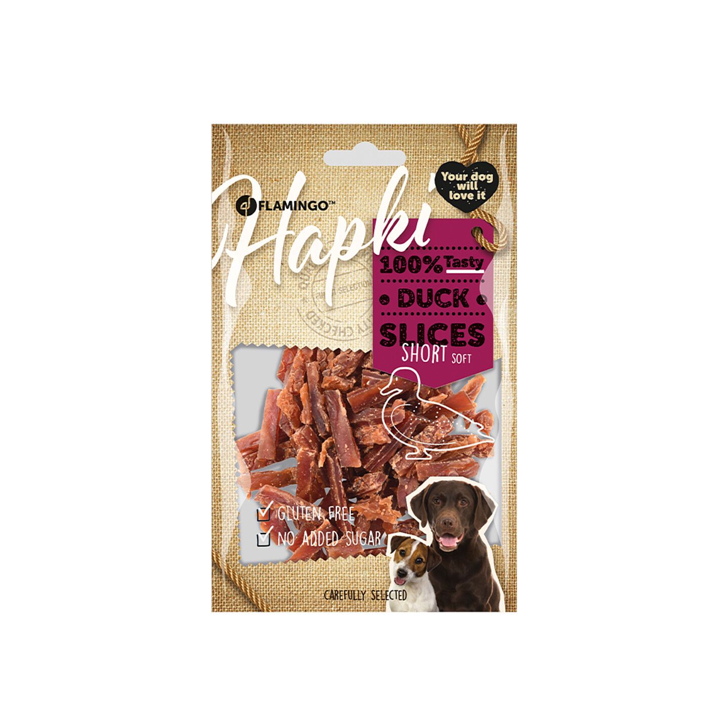 Flamingo hapki short slices duck soft
