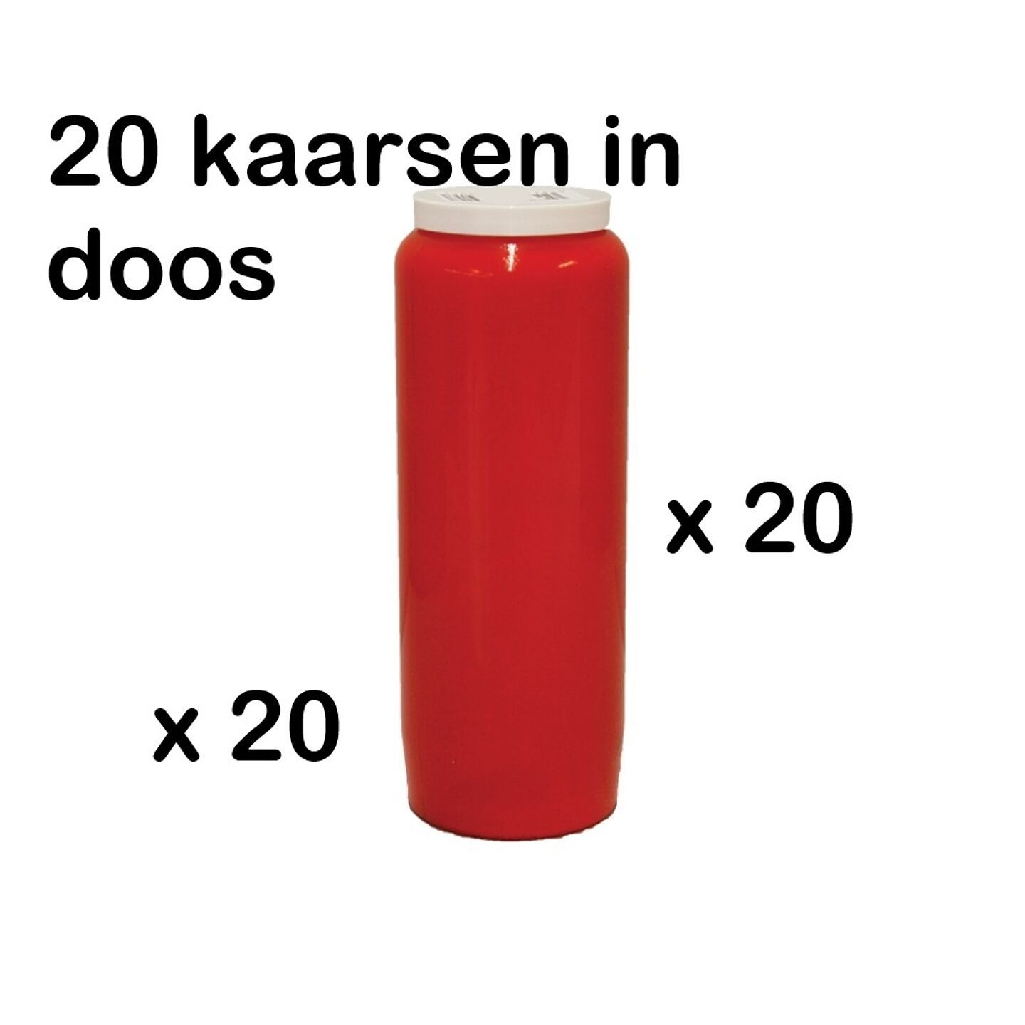 Spaas rood 9 dagenbranders 20 st