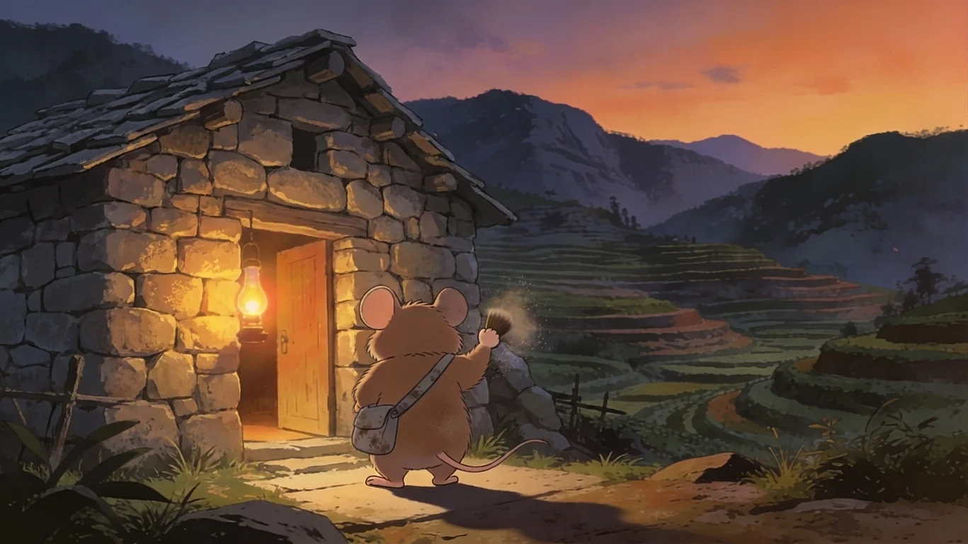 The City Mouse and the Mountain Mouse - 城里的老鼠和山里的老鼠 — Page 1