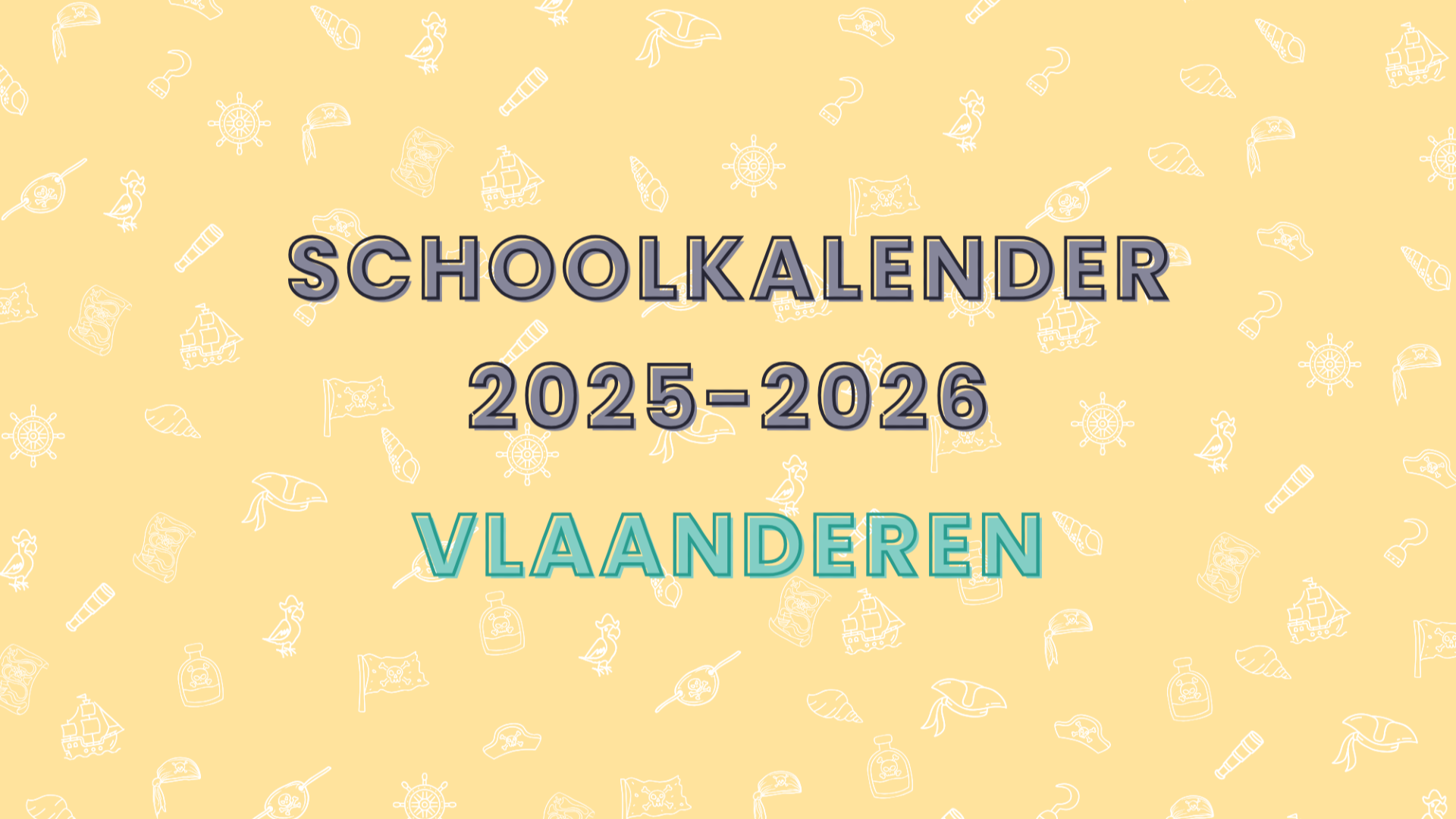 Calendrier Scolaire 2025-2026 (Flandre)