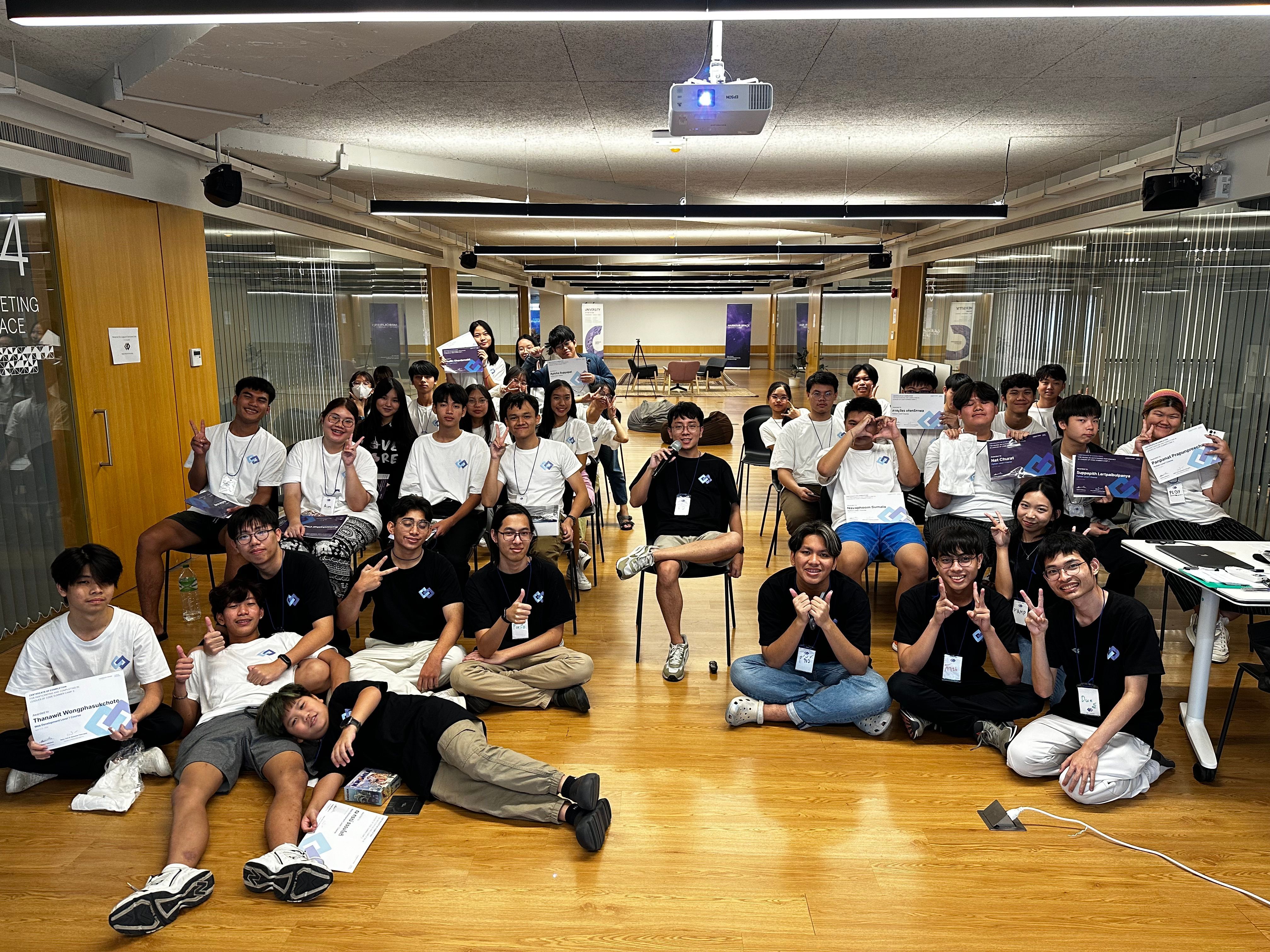 ภาพกลุ่มจาก Leagues of Code summer camp ปีสาม