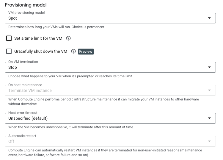 vmProvisioningModel