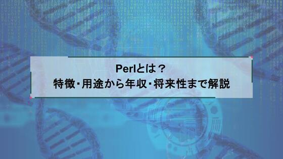 Perlとは? 特徴・用途から年収・将来性まで解説