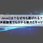 Javaとは？なぜ今も選ばれる？Java未経験者でも分かる魅力とキャリアパス