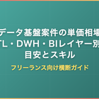 データ基盤案件の単価相場｜ETL・DWH・BIレイヤー別の目安とスキル