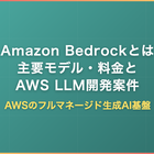 Amazon Bedrockとは｜主要モデル・料金とAWS LLM開発案件