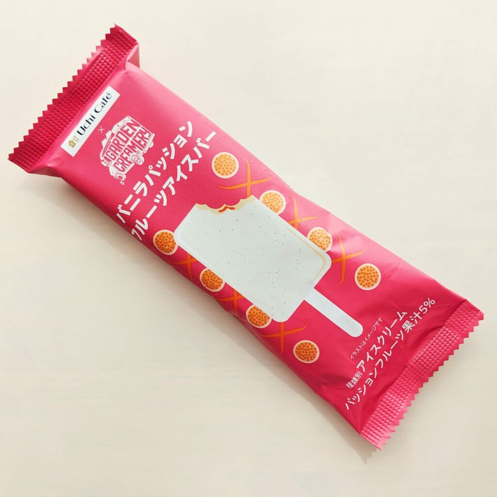 Photo of vanilla passion fruit ice cream bar package