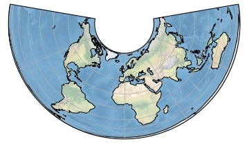 Cartopy - Basic Maps [Scatter Map, Bubble Map and Connection Map]