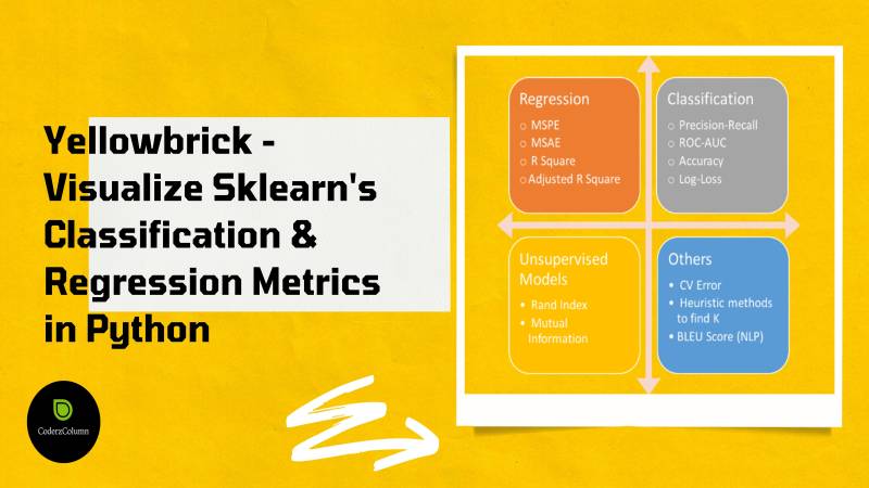 Yellowbrick - Visualize Sklearn's Classification & Regression Metrics ...