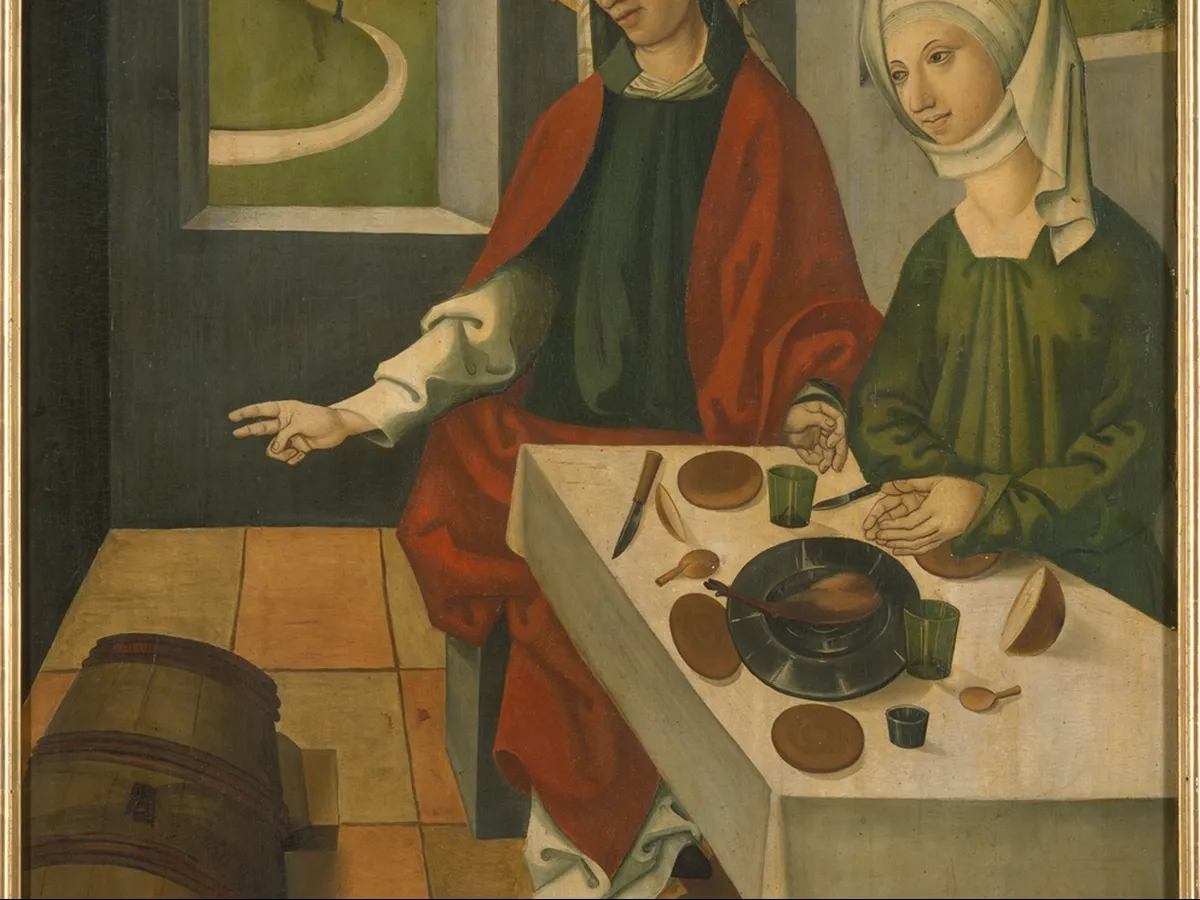 Saint Remigius Replenishing the Barrel of Wine; (interior) Saint Remigius and the Burning Wheat