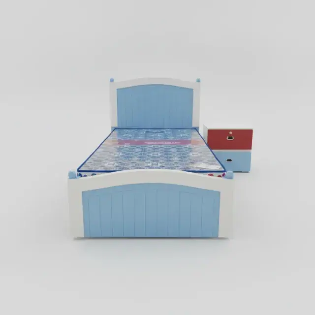 Kids Sky Blue Bed 2
