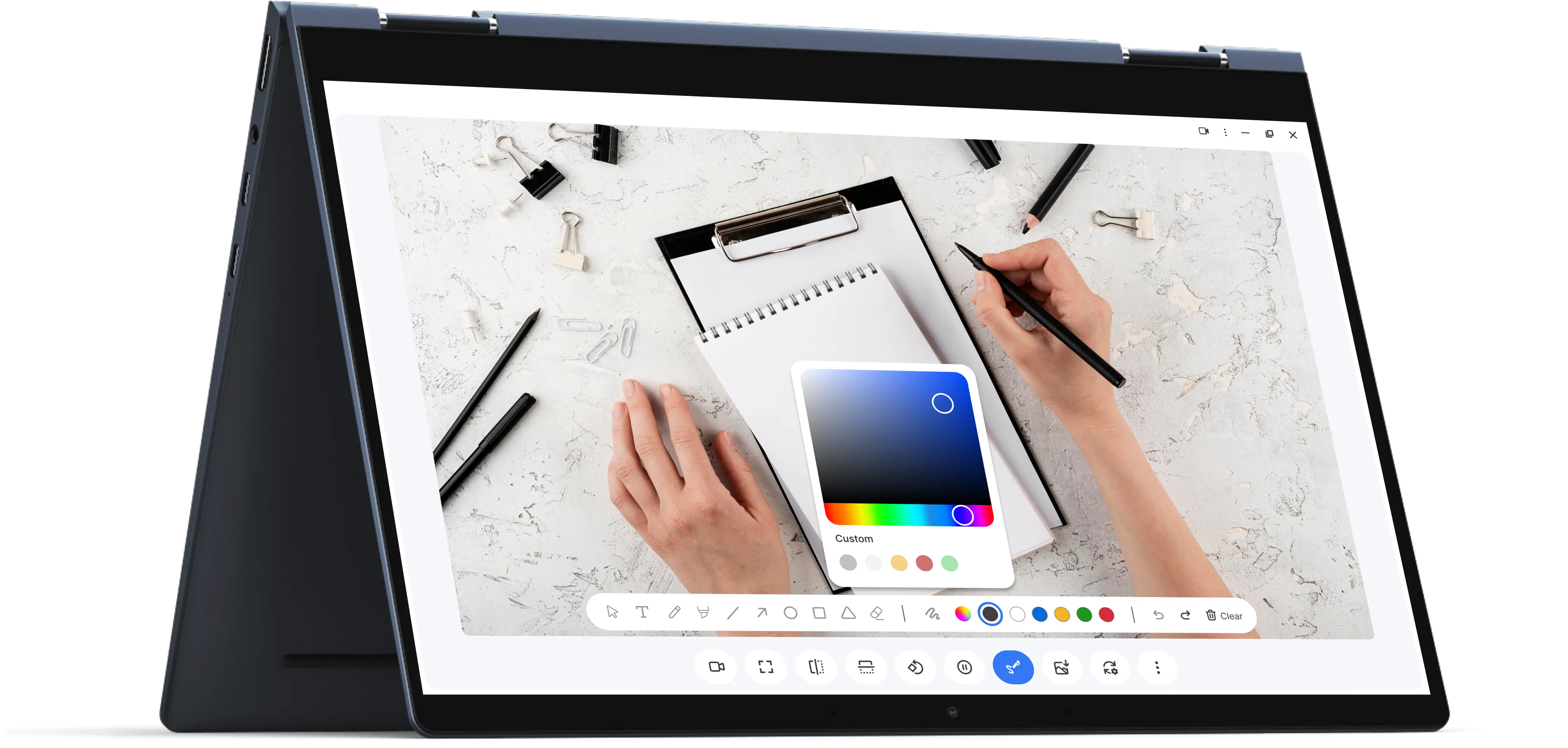 Camera Studio app interface showing document camera control