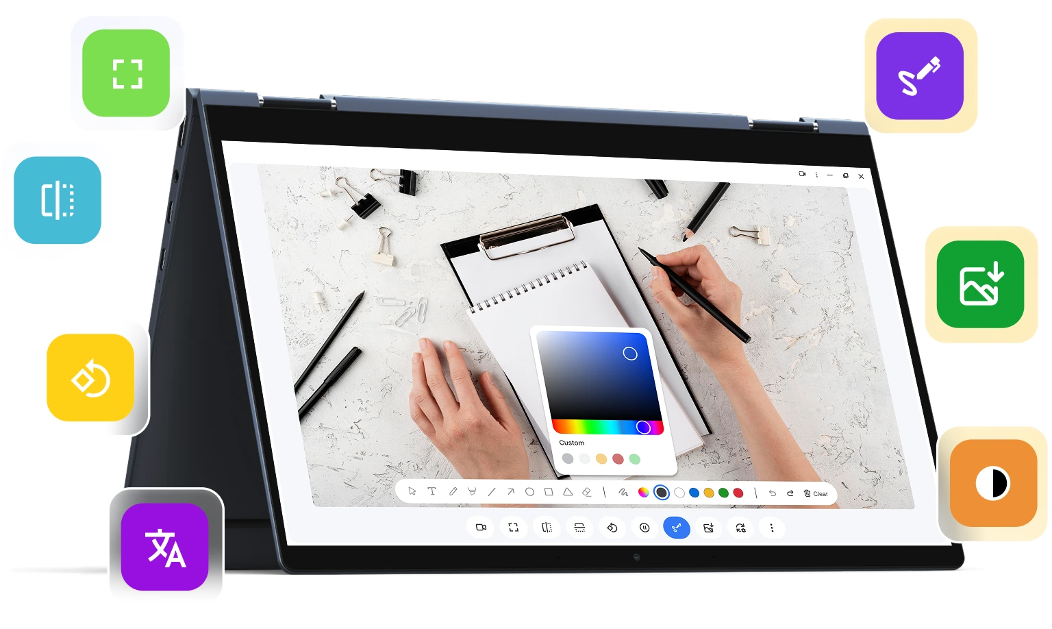 Camera Studio app interface on mobile