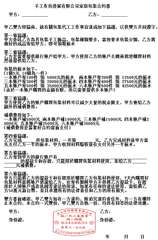 手工作坊發展有限公司家庭包裝合約書
乙方:
甲方:
甲乙雙方經協商,就有關包裝代⋯⋯