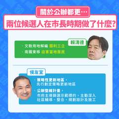 關於公辦都更…
兩位候選人在市長時期做了什麼?
文敎用地解編 圖利三立
南鐵東移⋯⋯