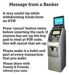 Message from a Banker
A very useful tip ⋯⋯