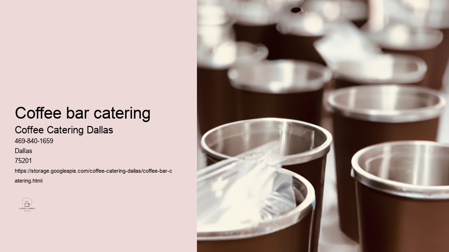coffee bar catering