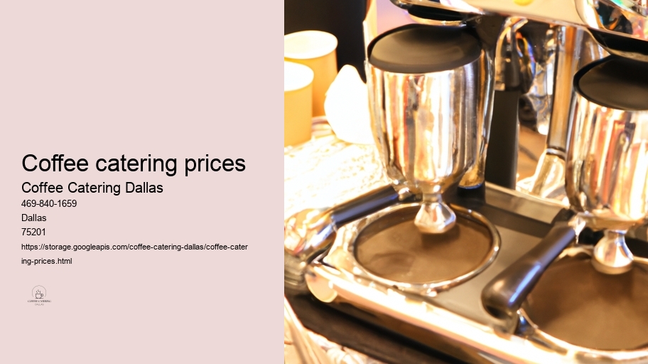 coffee catering prices