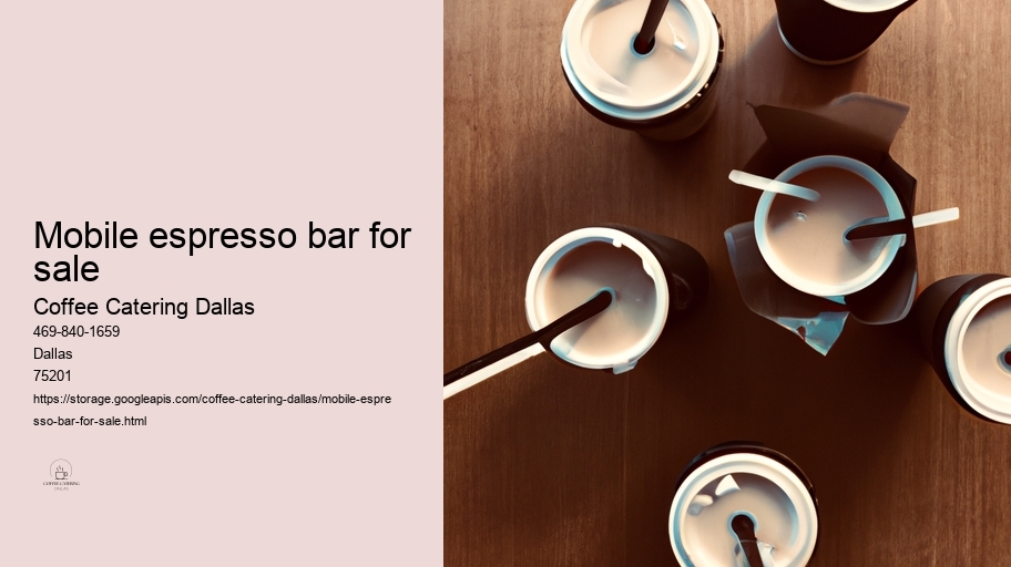 mobile espresso bar for sale