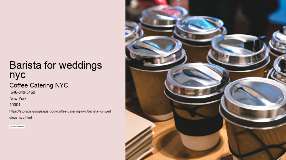 barista for weddings nyc