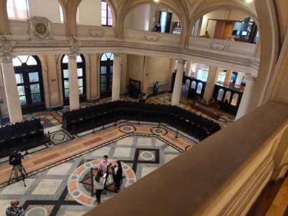 The coffee museum in Santos Brazil.
It's an extremely underwhelming museum.
You can get all the history & exposition info on the internet with a basic search, instead of going there. The only nice thing was seeing the live coffee plants.