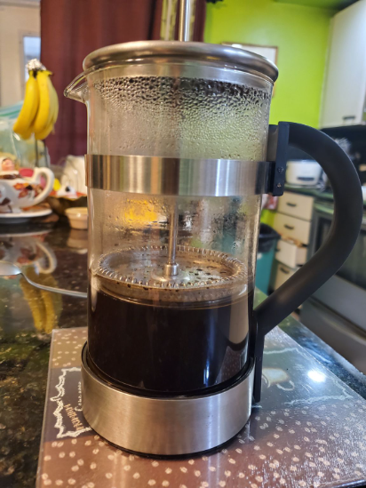 Morning french press made the perfect way
