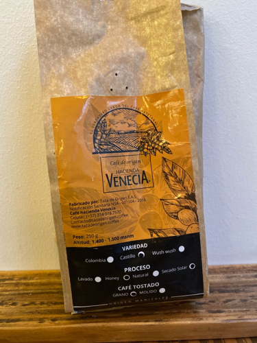 Hacienda VENECIA manizales colombia variedad castillo HONEY secado al sol 22 días 