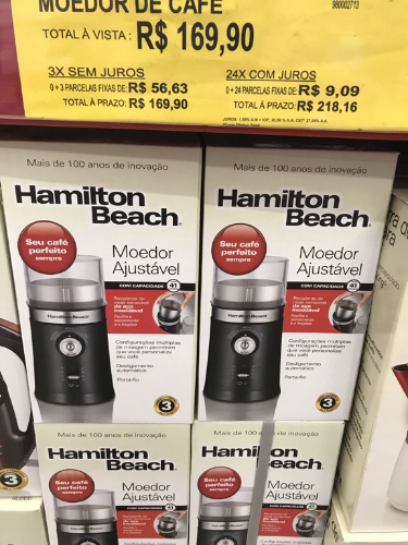 Vamos experimentar mais tarde. Esse café do Sams Club e o moedor.