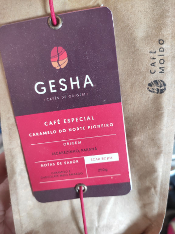 Marca Gesha muito boa. Comecei com o Blend da casa. Sensacional.