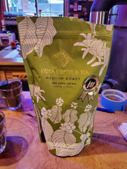 Award winning, but left something to be desired compared to the Dark Roast.  Hints of iron and vegatation were really subtle.   The signature iron taste of Kona Coffee was hard to find on the pallette.   If you are going to spend the $$, get the dark roast.   